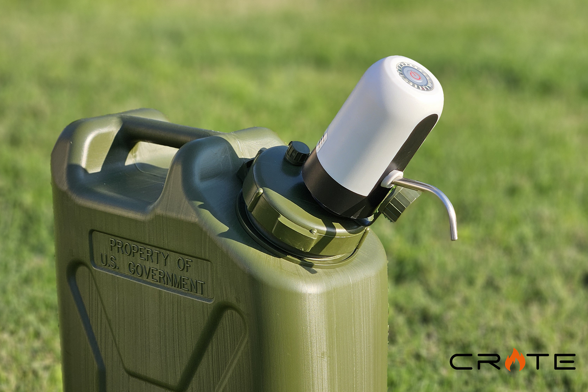 FireCrateUSA LCI 5-gallon military water can pump adapter detail view 2