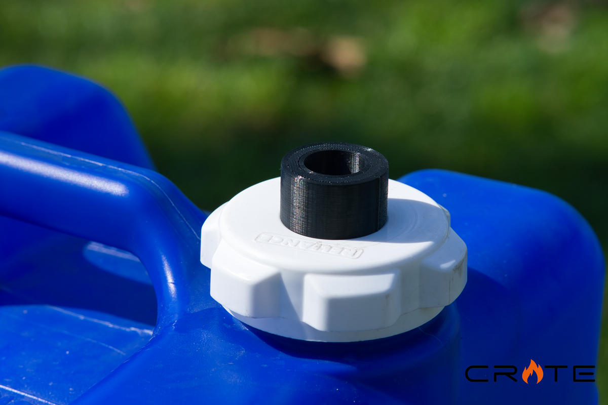 FireCrateUSA Reliance Aqua-Tainer water pump adapter detail view 2