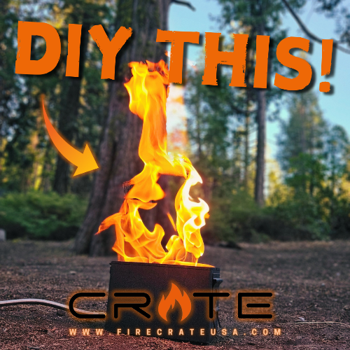 Overland DIY Ammo Can Fire Pit Burner ONLY Kit (Lifetime Warranty)