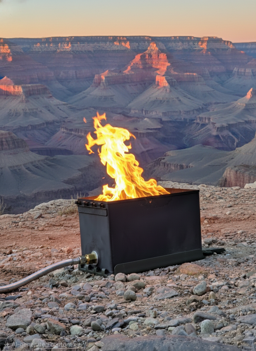 Overland DIY Ammo Can Fire Pit Burner ONLY Kit (Lifetime Warranty)