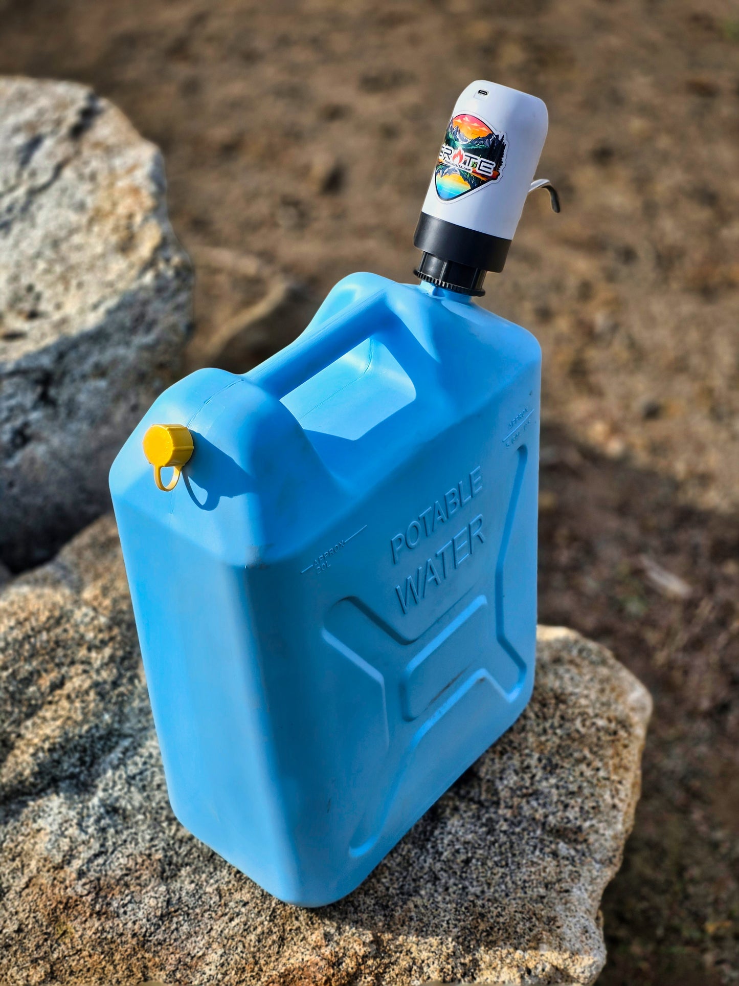 Overland Water Container Water Pump Faucet Adapter - Scepter 5 Gal Potable Water Can
